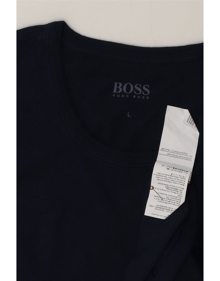 HUGO BOSS Muška majica kratkih rukava Velika tamnoplava pamuk