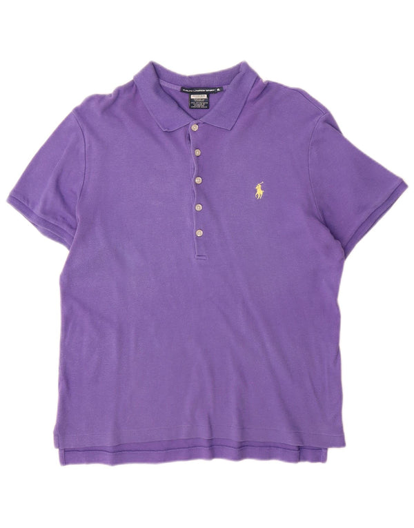 Ralph Lauren ženska polo majica UK 18 XL Ljubičasti pamuk