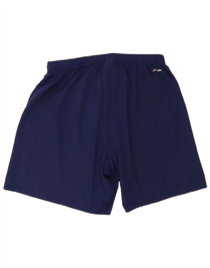 ADIDAS Mens Climalite Sport Shorts Large  Navy Blue Polyester