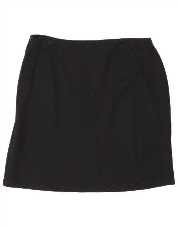 Marks & Spencer ženska mini suknja UK 14 velika W30 crna viskoza