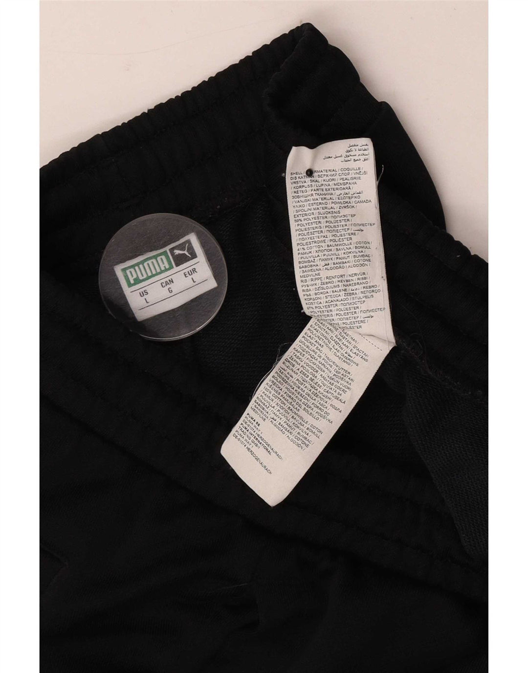 Puma muške trenirke Hlače Joggers Large Black Colourblock Poliester