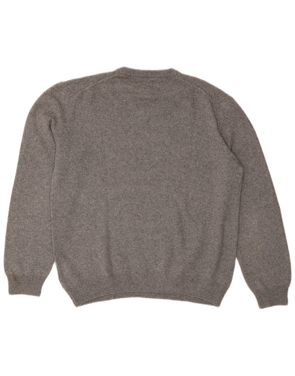 Marlboro Classics muški džemper s V-izrezom 2XL siva vunena