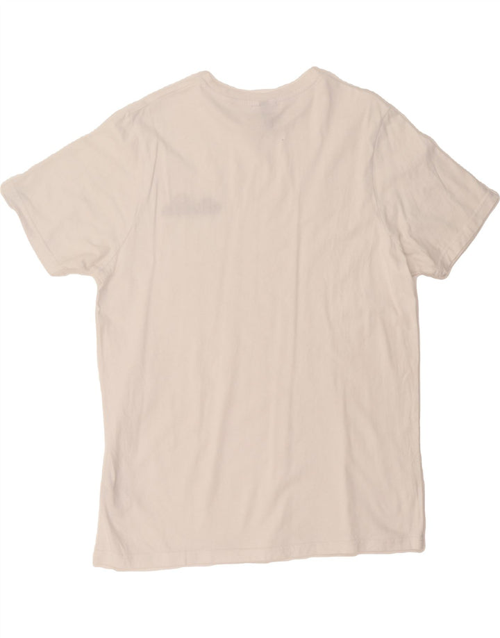 ELLESSE Womens Graphic T-Shirt Top 2XL White Cotton Vintage Ellesse and Second-Hand Ellesse from Messina Hembry 