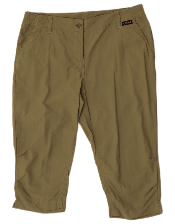 Jack Wolfskin ženske bermude UK 10 male W32 kaki poliamid