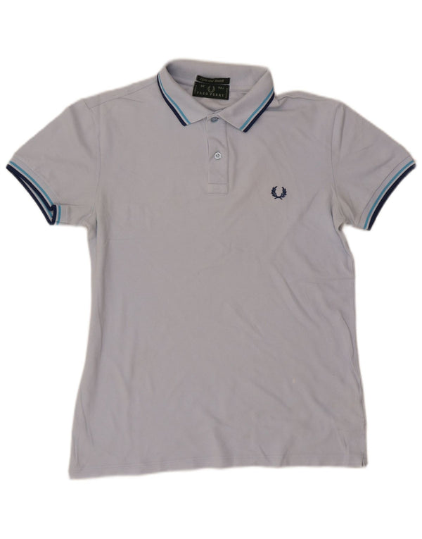 Fred Perry muška polo majica srednje plave pruge, pamuk