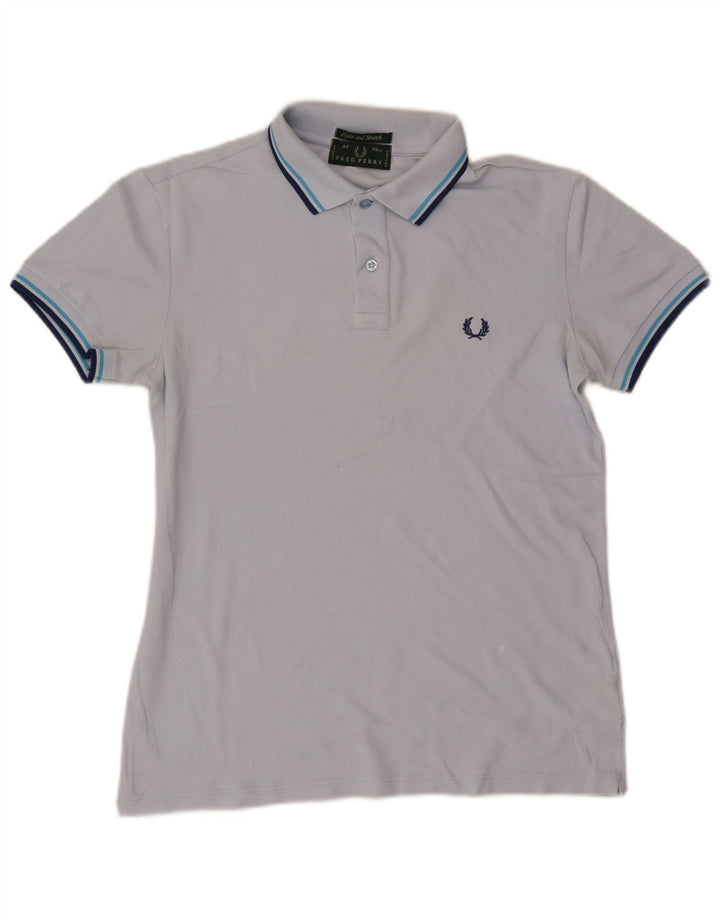 Fred Perry muška polo majica srednje plave pruge, pamuk