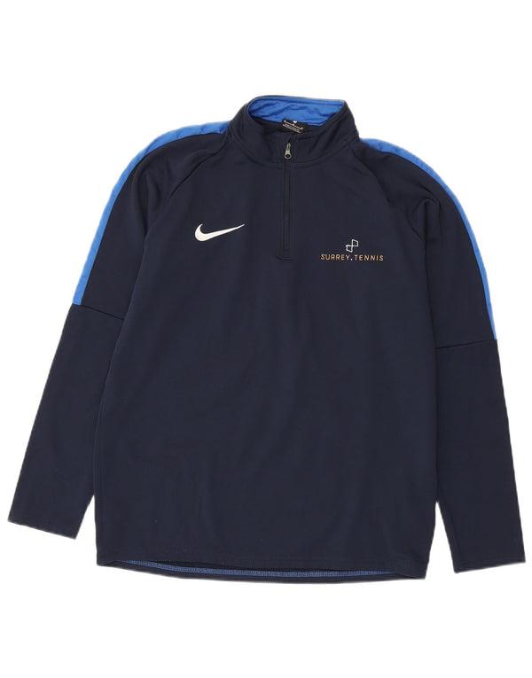 Nike Dri Fit Graphic Pulover Top Trenirka srednje tamnoplava