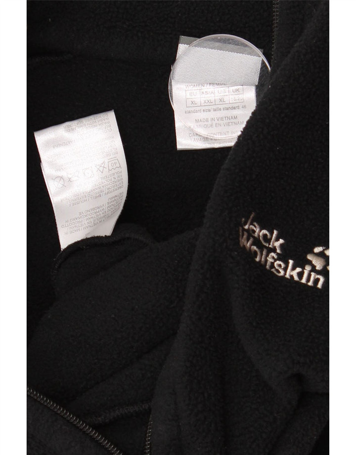 Jack Wolfskin ženska jakna od flisa UK 18/20 XL crni poliester
