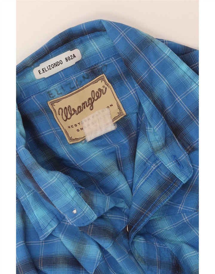 Wrangler muška velika plava karirana majica kratkih rukava