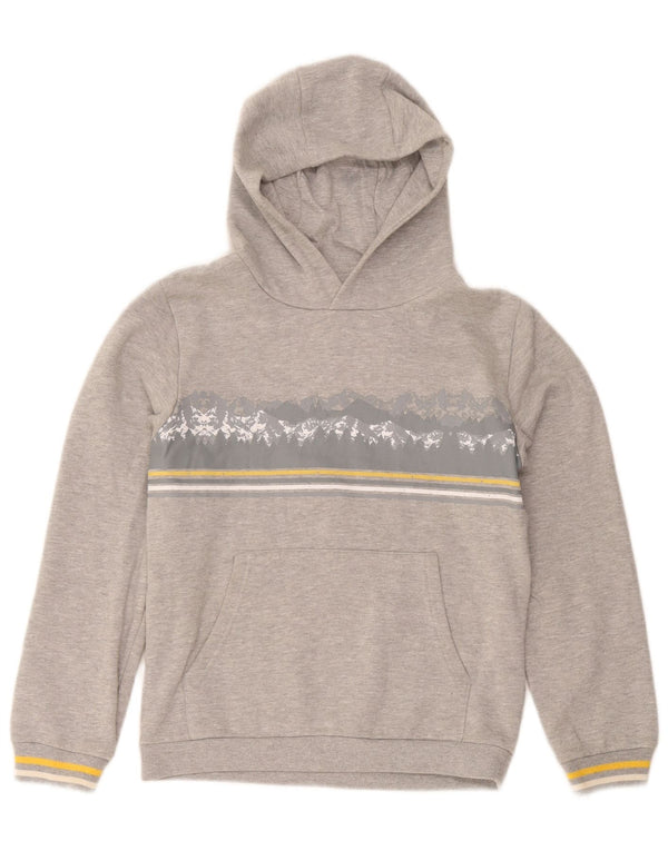 Mountain Warehouse Boys Graphic majica s kapuljačom 12-13 godina Siva Flecked