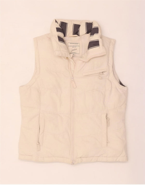 Joules Ženska podstavljena jakna UK 14 Large Off White Pamuk
