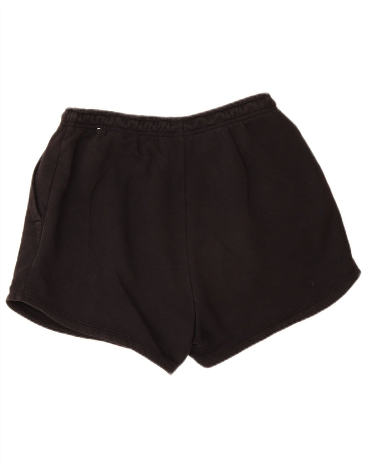 NIKE Ženske široke sportske kratke hlače UK 12 Srednje crni pamuk