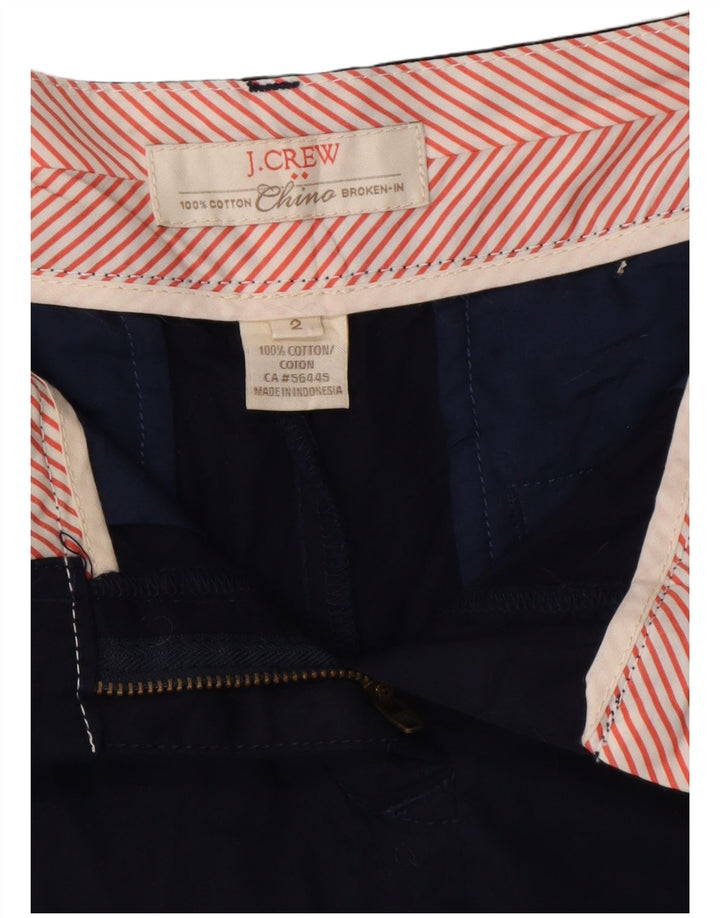 J. CREW Ženske chino kratke hlače US 2 XS W29 tamnoplavi pamuk