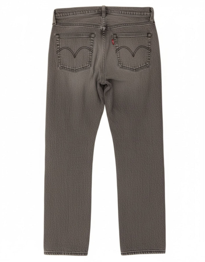 Levi's ženske 501 ravne traperice W27 L28 sivi pamuk
