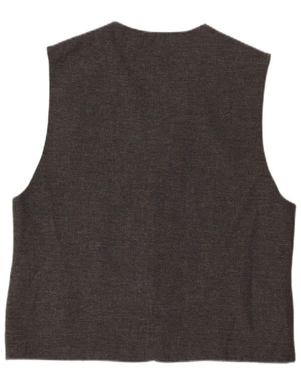 Vintage muški prsluk 2XL siva vuna