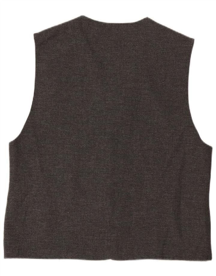 Vintage muški prsluk 2XL siva vuna