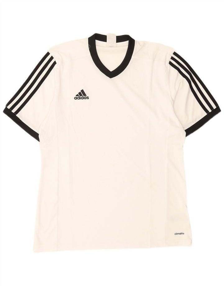Adidas muška majica Climalite, veliki bijeli poliester