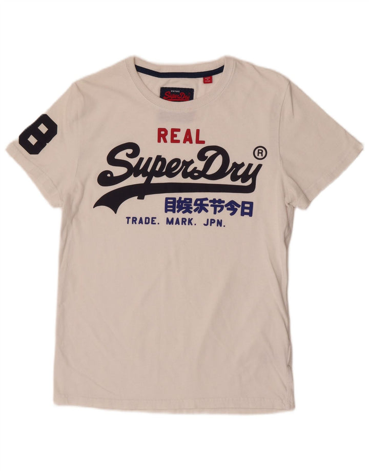 Superdry muška majica kratkih rukava Regular Graphic, srednji bijeli pamuk