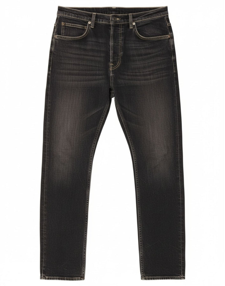 Lee Mens Heath Slim Jeans W32 L32 Crni pamuk