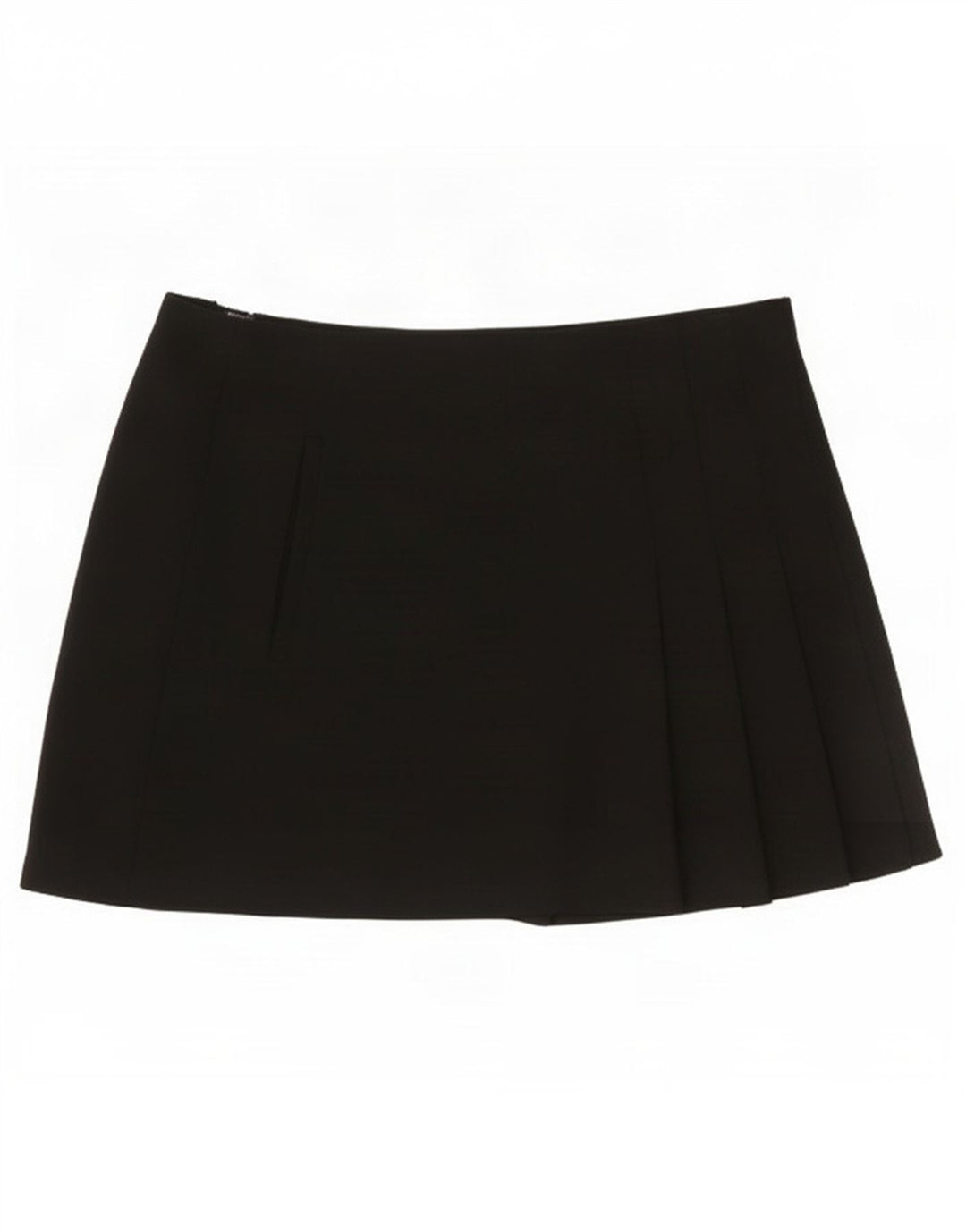 Zara ženska mini suknja mala W26 crni poliester