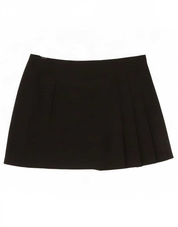Zara ženska mini suknja mala W26 crni poliester