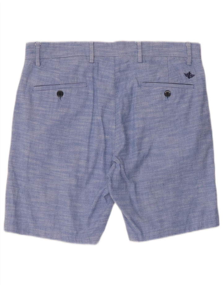 DOCKERS Mens Khakis Chino Shorts W34 Large  Blue