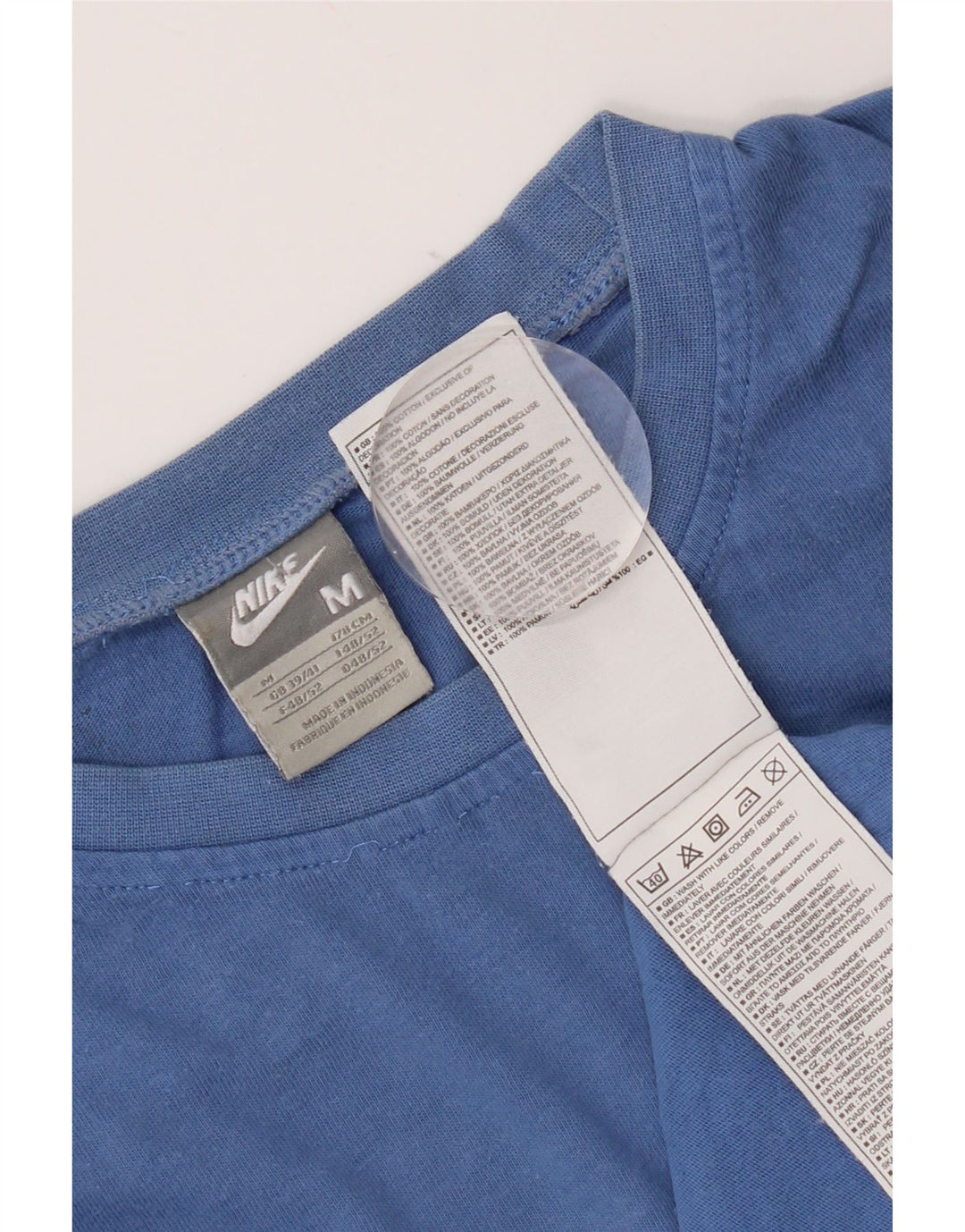 Nike Muška majica kratkih rukava UK 39/41 srednje plavi pamuk