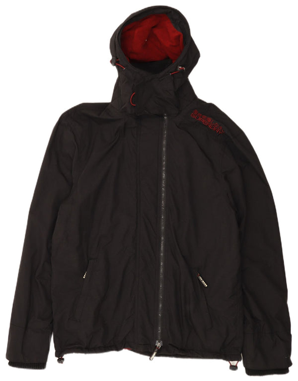 SUPERDRY Muška kišna jakna s kapuljačom The Windcheater UK 44 2XL crna