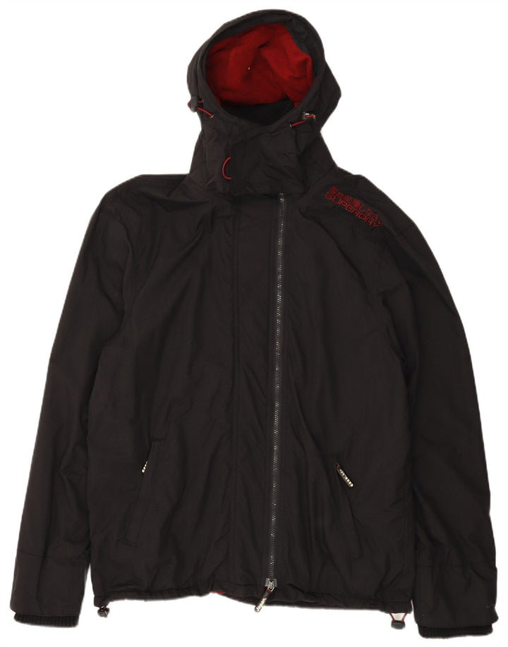 SUPERDRY Muška kišna jakna s kapuljačom The Windcheater UK 44 2XL crna