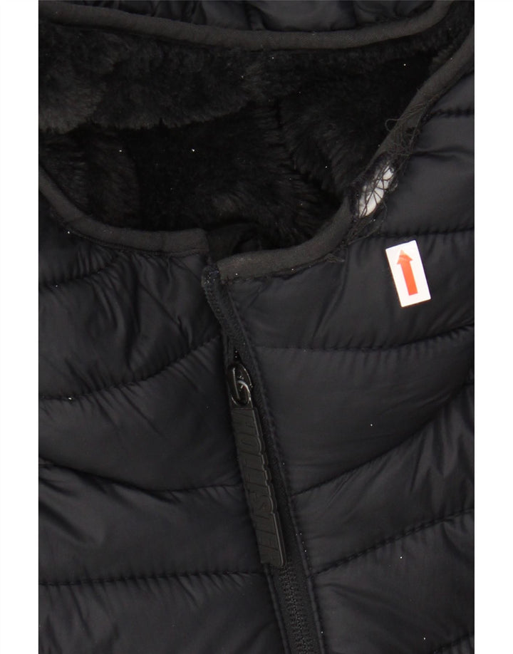 HOLLISTER Muška podstavljena jakna s kapuljačom UK 34 XS crni najlon