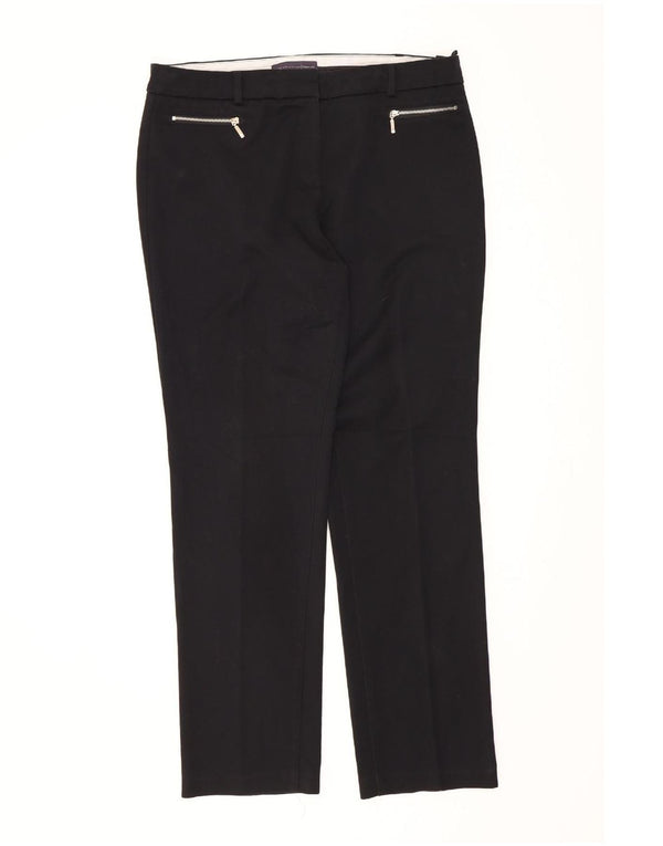 Marks & Spencer ženske uske ležerne hlače UK 14 Large W34 L30 crne