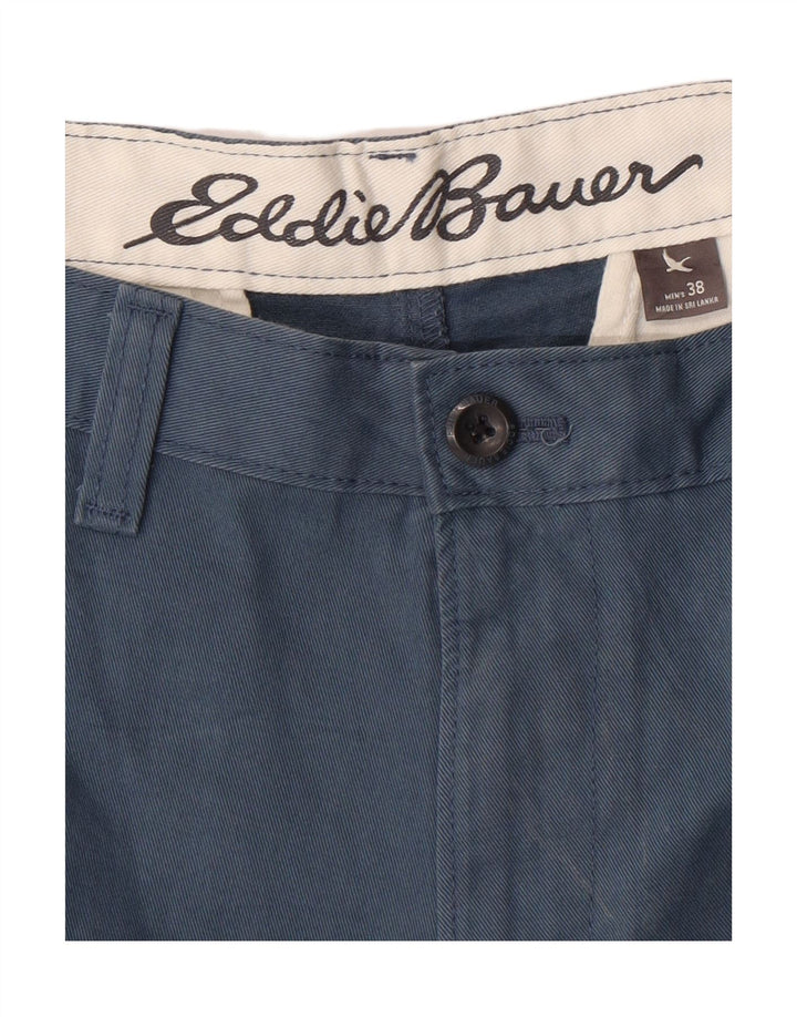 EDDIE BAUER Mens Chino Shorts W38 XL Blue Cotton Vintage Eddie Bauer and Second-Hand Eddie Bauer from Messina Hembry 