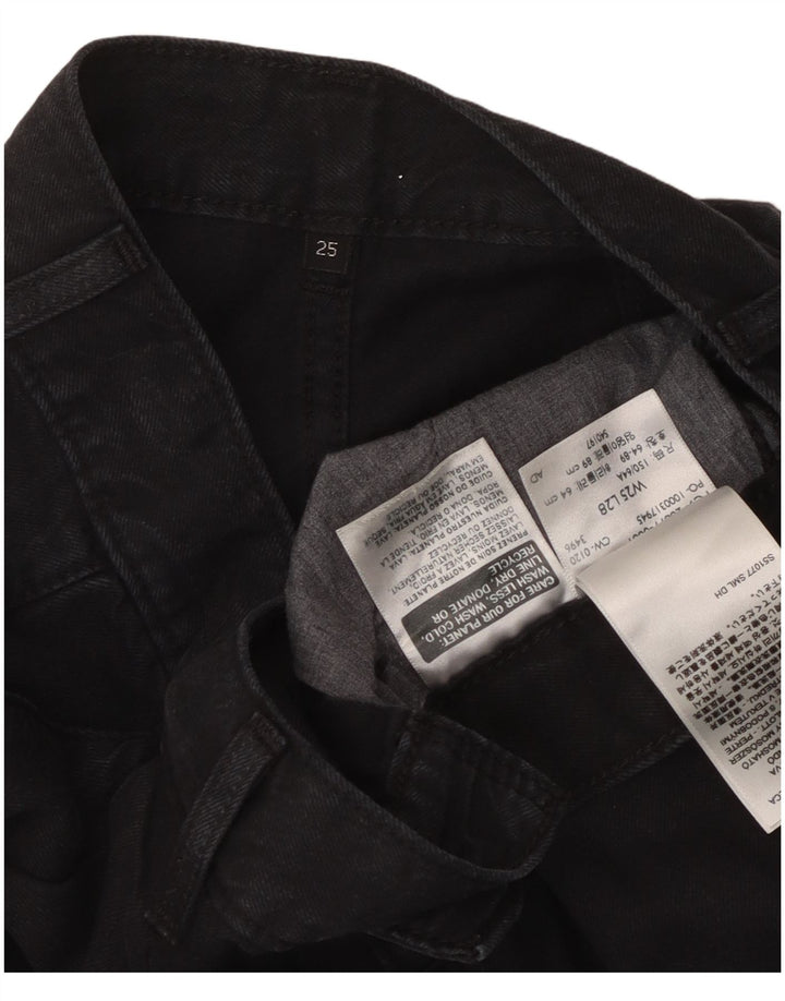 Levi's ženske traperice širokih nogavica W25 L28 crni liocel