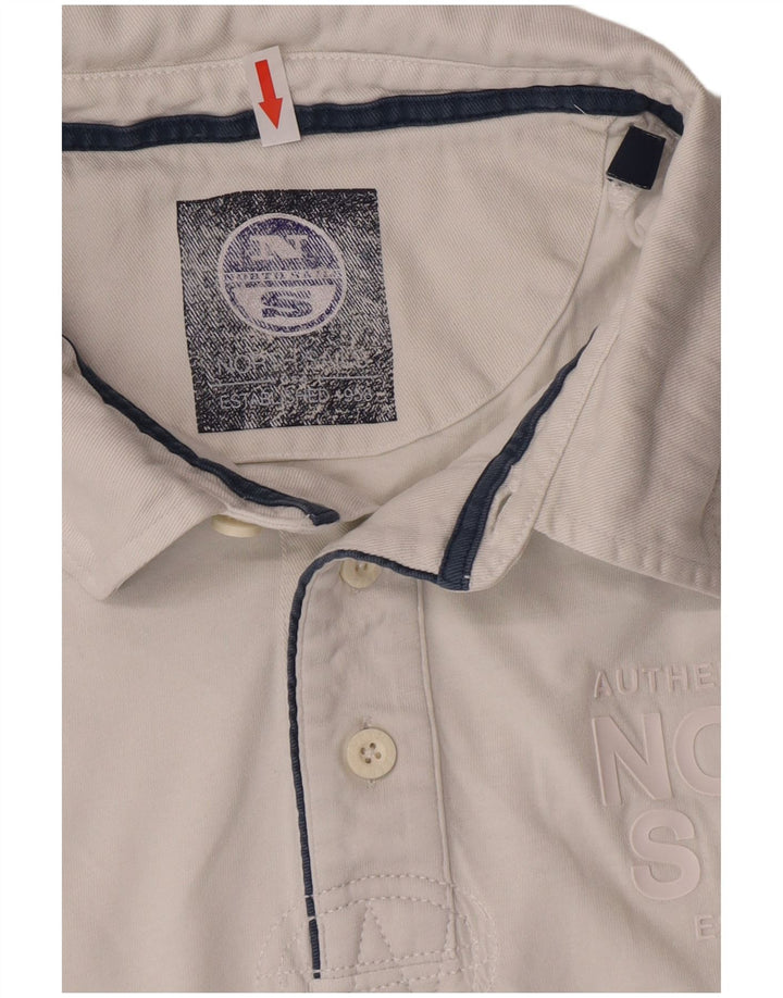 Muška polo majica North Sails Graphic 2XL bijeli pamuk