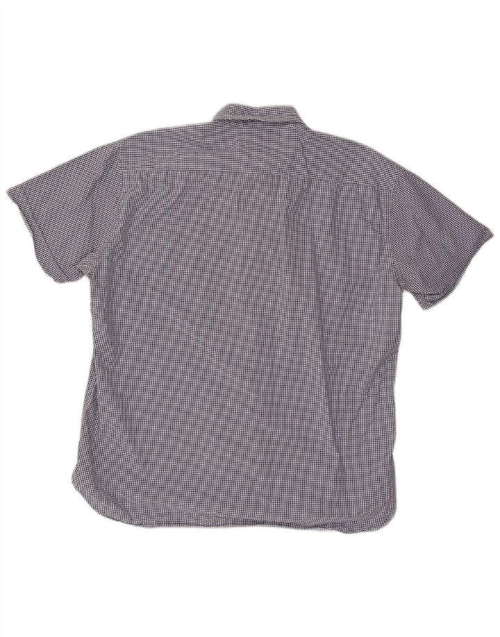 TOMMY HILFIGER Muška košulja kratkih rukava 2XL plavi pamuk od ginghama