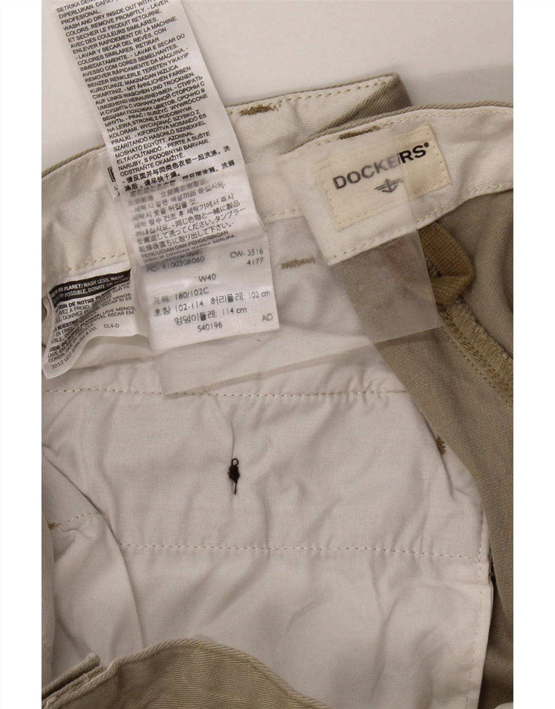 DOCKERS Muške Cargo kratke hlače W40 XL, bež pamuk
