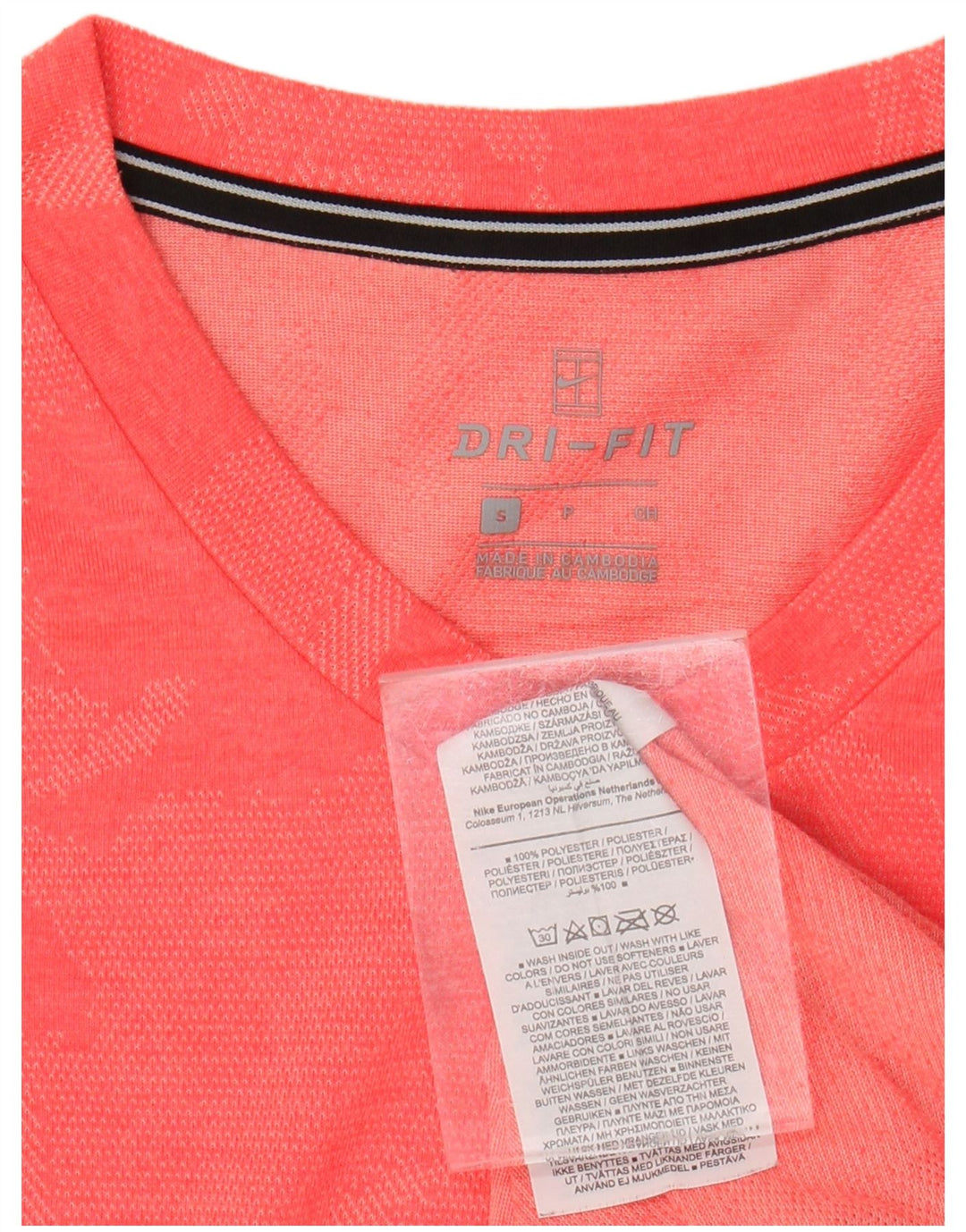 NIKE muška Dri Fit majica kratkih rukava mala ružičasta kamuflažna poliester