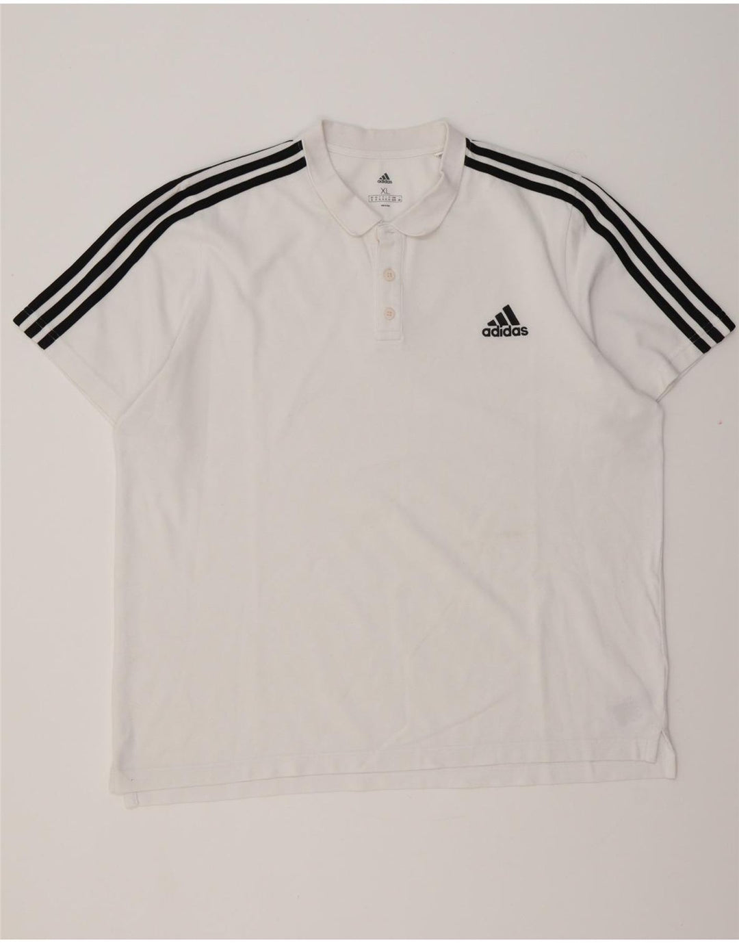 ADIDAS muška polo majica XL bijeli pamuk