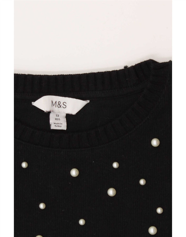 Top ženske bluze Marks & Spencer UK 12 srednje crne fleke
