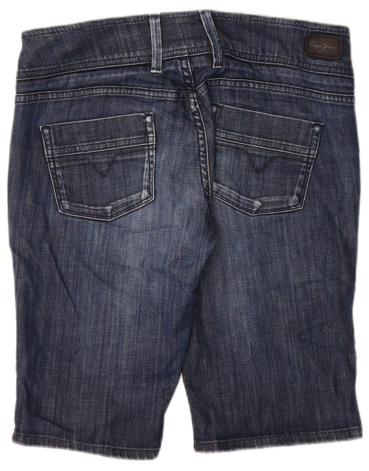 PEPE Jeans Ženske traper kratke hlače W31 srednje tamnoplavi pamuk
