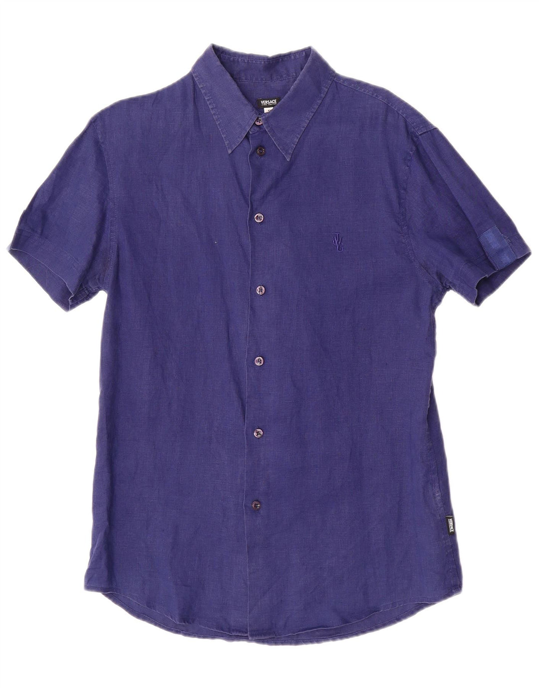 Versace muška košulja kratkih rukava Mala tamnoplava platna