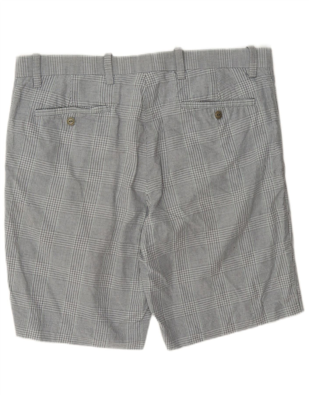 Dockers muške chino kratke hlače W38 XL sivi karirani pamuk