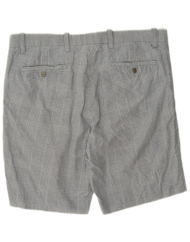 Dockers muške chino kratke hlače W38 XL sivi karirani pamuk
