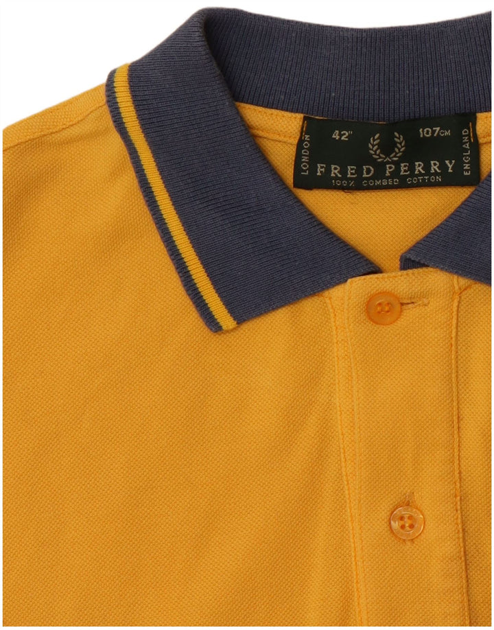 FRED PERRY Muška polo majica Srednje žuti pamuk