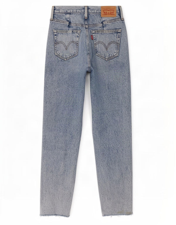Levi's ženske Mom traperice visokog struka W25 L27 plavi pamuk