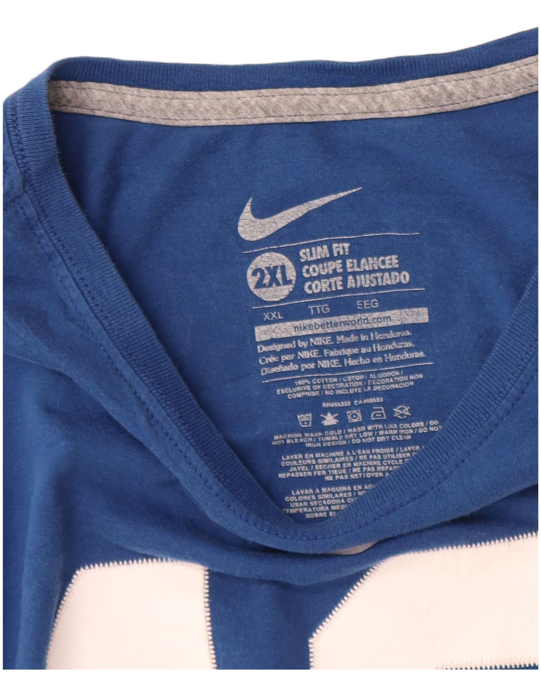 NIKE Ženska majica kratkih rukava Indianapolis Colts Slim Fit Graphic T-Shirt Top UK 20 2XL Plava