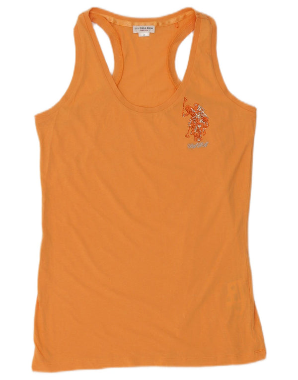 U.S. Polo Assn. Ženski prsluk UK 12 Srednje narančasti pamuk