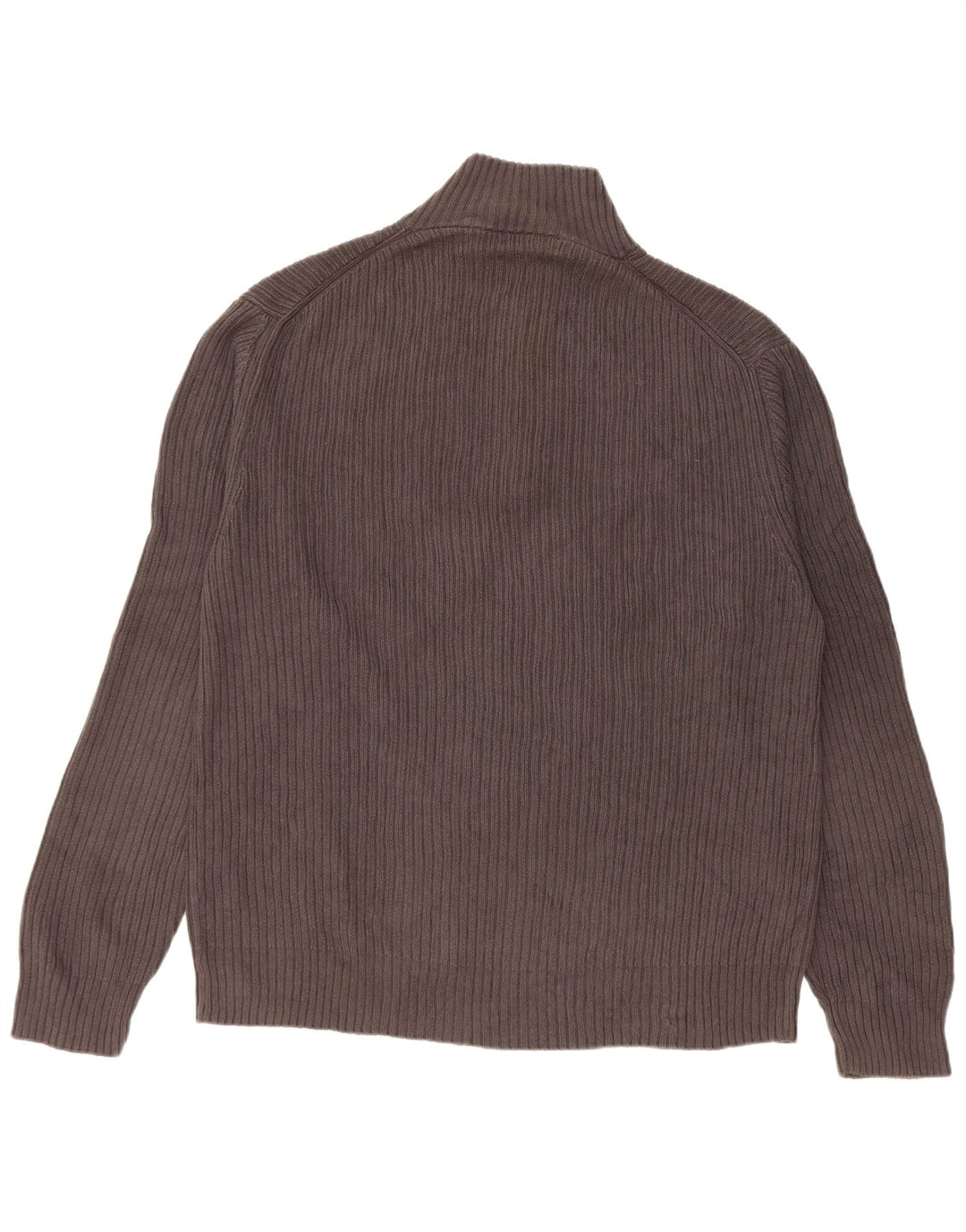 CALVIN KLEIN Muški pulover s izrezom i velikim sivim pamukom