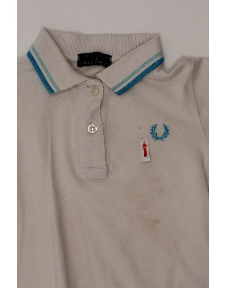 Fred Perry polo majica za dječake 3-4 godine od bijelog pamuka