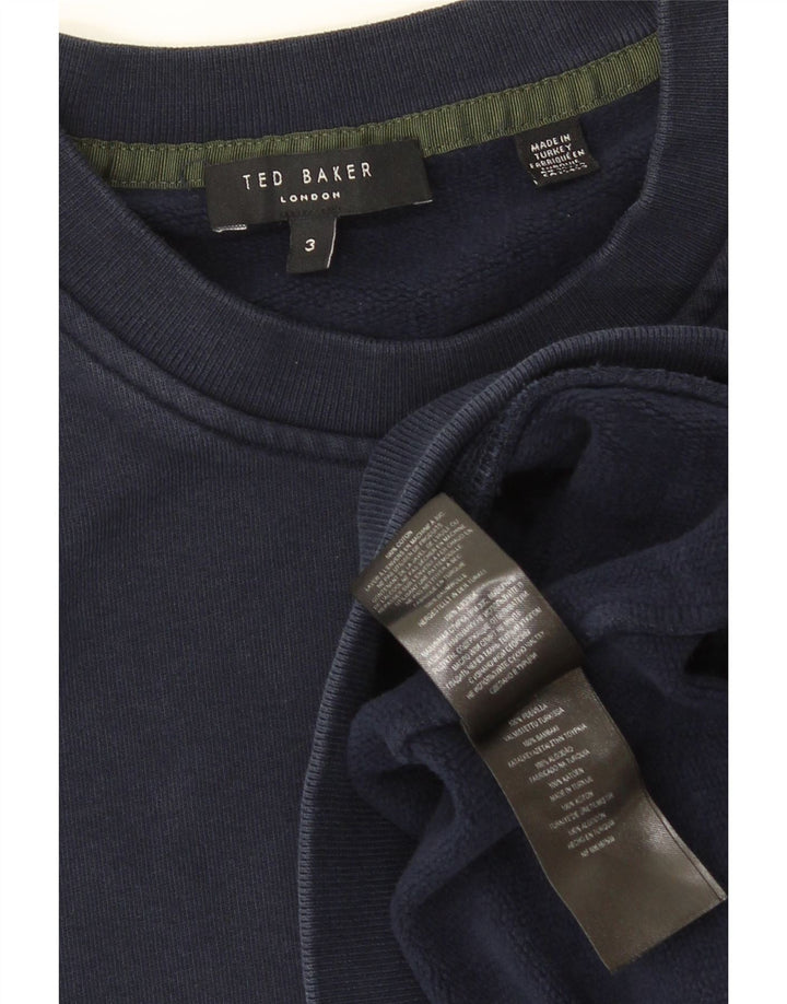 Ted Baker muški džemper veličine 3 srednje tamnoplavi pamuk
